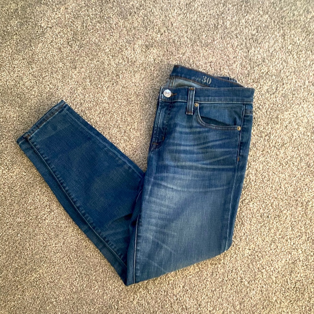 J. Crew Toothpick Jeans Size 30 Like New Condition